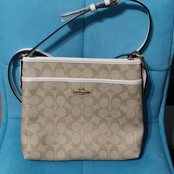 Coach Handbags - Coach File Crossbody in Signature Canvas New